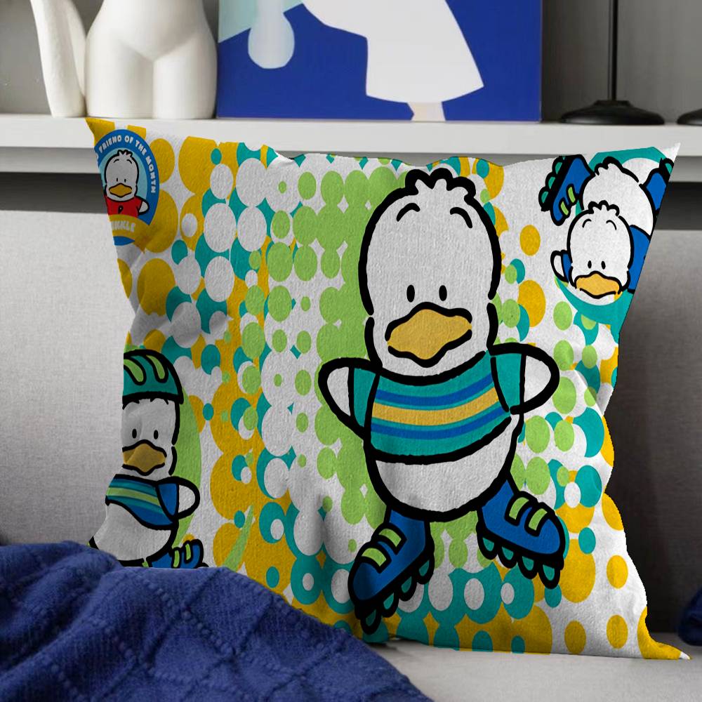 A-ahiruno P-pekkle Cartoon Stitch Lucky Dragon Pillow Cover Sofa Cushion Cover Home Room Decoration Children Gift
