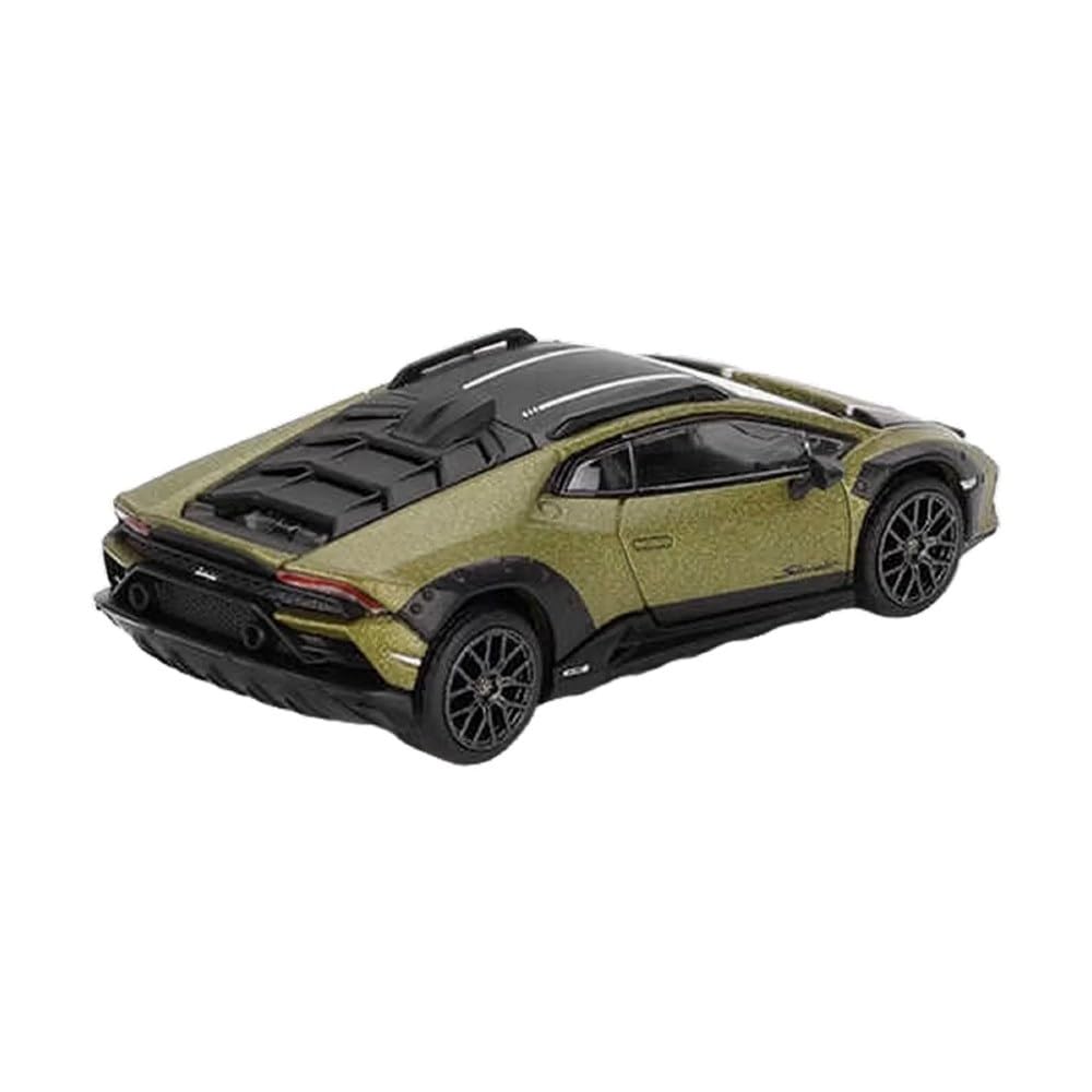 MINI GT Maßstab Lamborghini Huracan Sterrato Verde Gea Matt Drive Fertigprodukt 1/64 (Mattgrün) Linkshänder