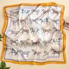 Women's Vintage Paisley Faux Silk Scarf: Versatile Headband, Hair Tie, Bag Accessory for Spring & Autumn.