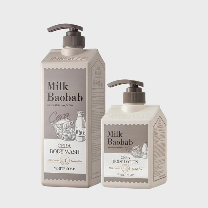 Sarah Żel pod prysznic 1200ml + Balsam do ciała 600ml (Białe mydło)