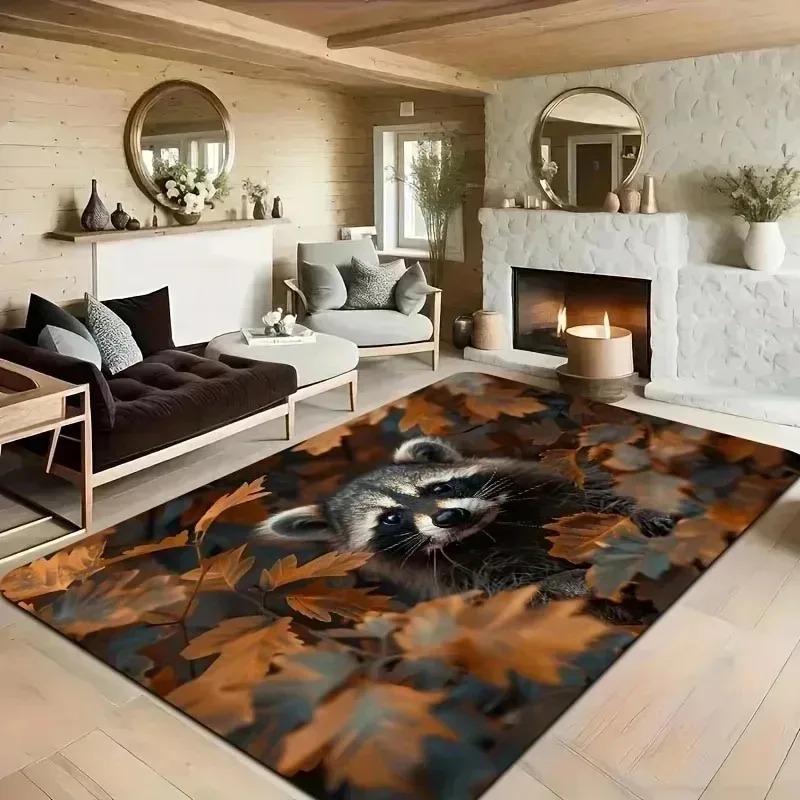 1PC Rose Arts Pattern Living Room Rugs Kitchen Rugs Non-Slip Home Door Mats Pop Arts Bath Mat Carpet for Home Sink Laundry Decor