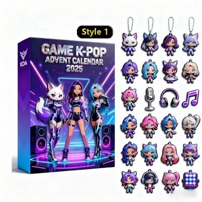 New Kpop Demon Hunters Advent Calendar K Pop Demon Hunters Rumi Mira Zoey Tiger Christmas Countdown Advent Calendar Gift 24 Days