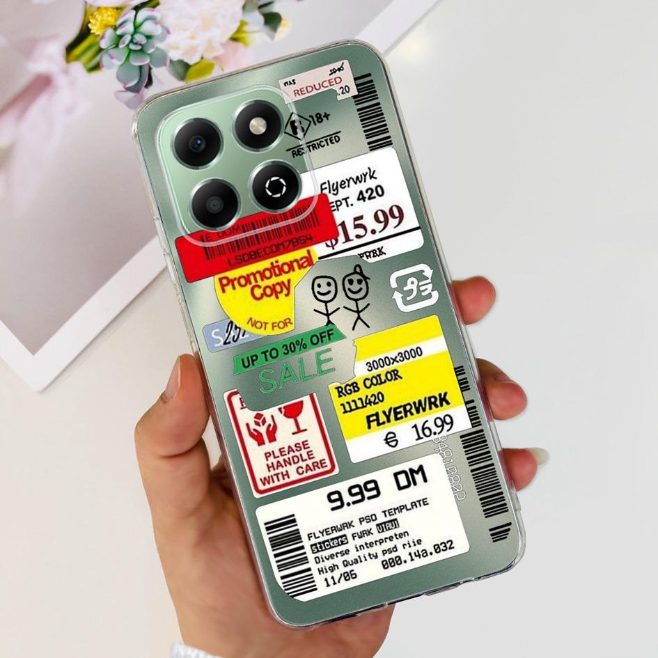 For Honor X6b Case JDY-LX1 JDY-LX2 Cover Luxury Marble Pattern Soft Clear Silicone Phone Back Cover For Honor X6b 4G X 6B Fundas