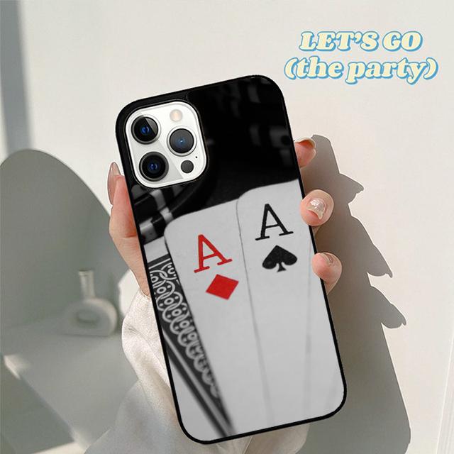 Autumu Poker Playing Cards Phone Case Cover for iPhone 17 Air 16 16e 15 12 11 13 14 Pro Max Apple Plus Coque