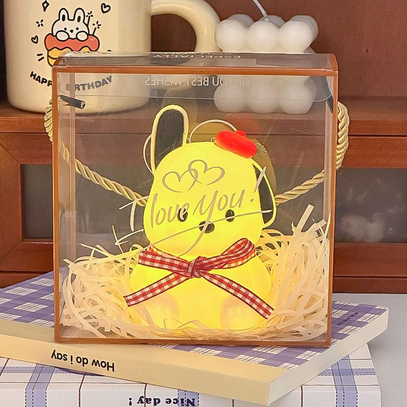 Pacha Hund Nachtlicht Niedliches Stimmungslicht Studenten Dekorative Tischlampe Schlafzimmer Nachttischlampe Ornament