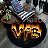 Custom Name,VfB pattern round rug,Carpet Rug for Living Room Bedroom Playroom ,Non-slip Floor Mat,Holiday Gifts and Birthday Gifts.