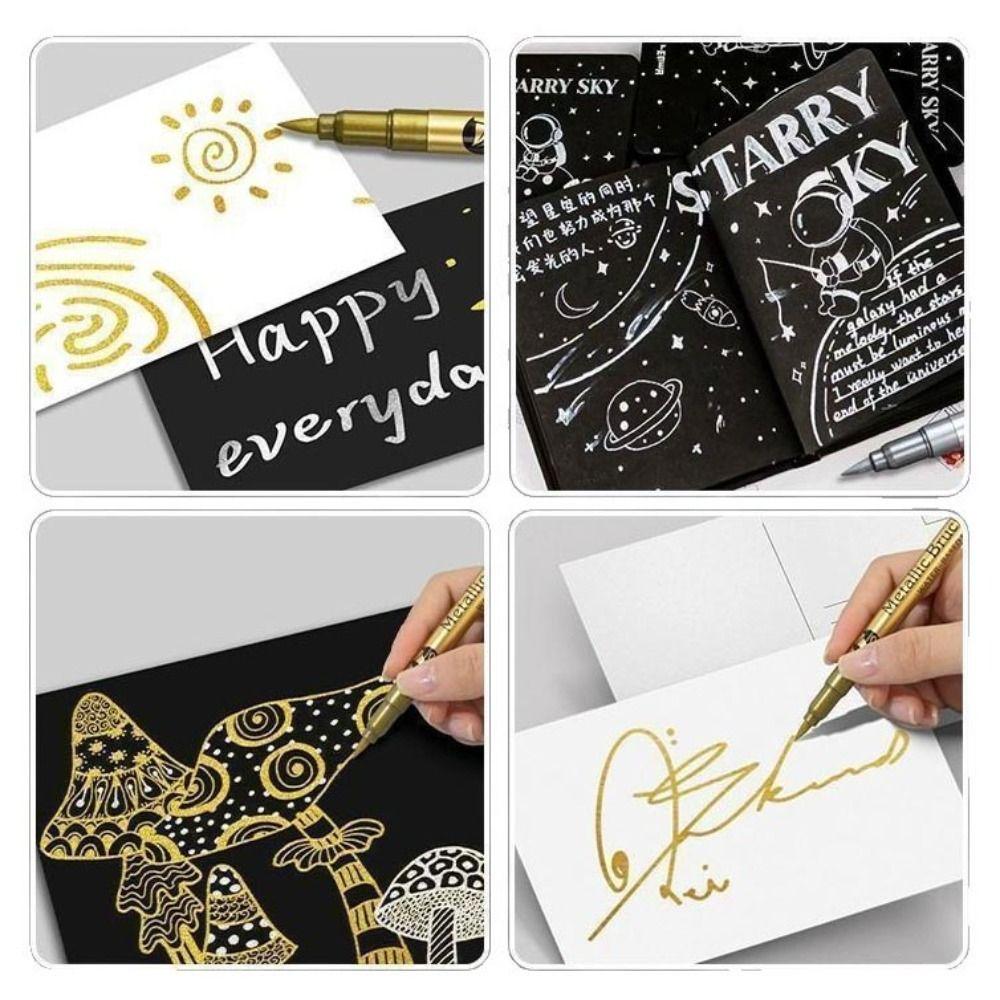 Durable Plastic Paint Marker Non-toxic Wear Resistant Art marker DIY Quick Drying Oil Marker Pens Student