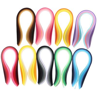 Set de 900 Bandes Largeur 5 mm Longueur 39 cm 9 Couleurs Bandes de Papier Quilling Papier Quilling Sacs Cadeaux