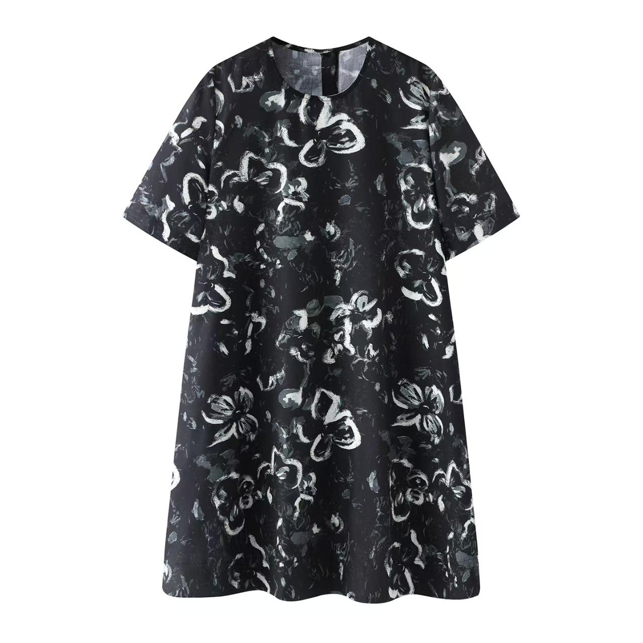 

Spot Spring 2026 Floral Short Sleeve Dress - Women s Casual Sweet Style Small