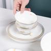 DePots Jingshan Yinshan Ceramic Dinnerware Set 46-Piece