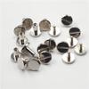 Electroplated Copper-Silver I-Head & Stainless Curved Head Screws for Leather Goods