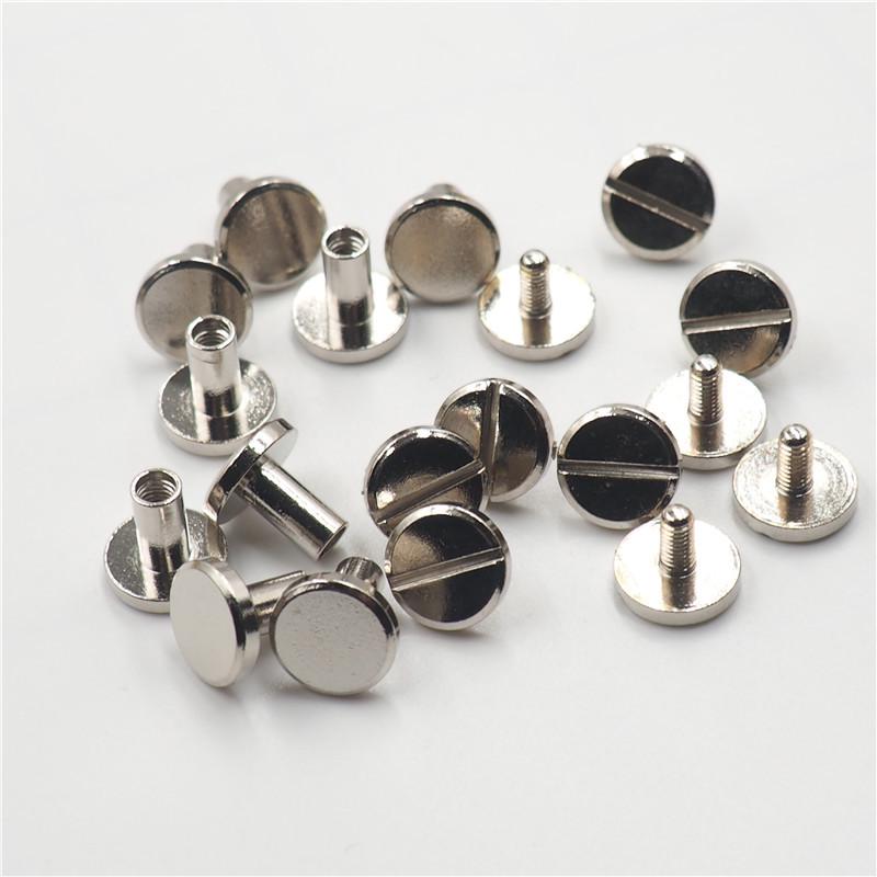 Electroplated Copper-Silver I-Head & Stainless Curved Head Screws for Leather Goods