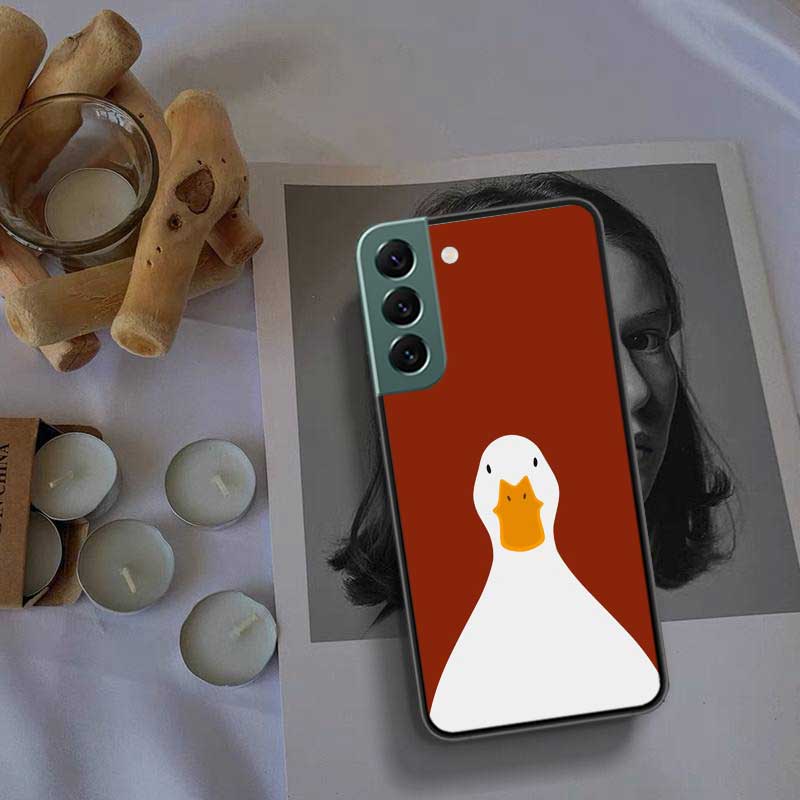 Flying Duck Phone For Samsung Galaxy S20 FE S21 Plus S22 S23 S24 Ultra Case S10 S10E S9 S8 S7 Edge Cover Silicone Soft Coque Fun