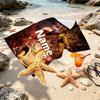 Personalisierter Strandtuch mit individuellem Namen für Five Nights at Freddy's, für Reise Camping Strandparty Heimdekoration, Geburtstagsgeschenk für Familie & Freunde