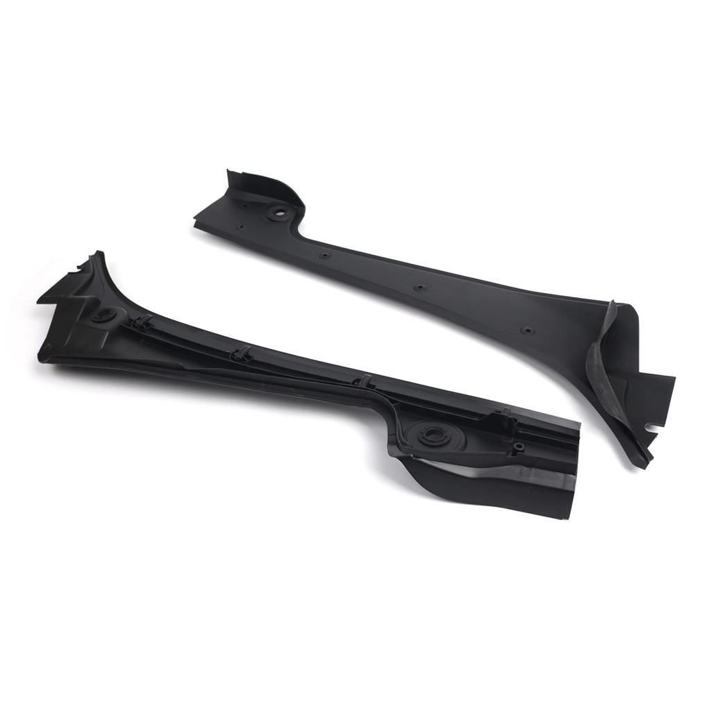 2Pcs 51717027083 Wear Resistant Front Windshield Wiper Side Cowl Cover Trims Fenders LH and Rh for BMW 5' E61 Lci 2005-2010