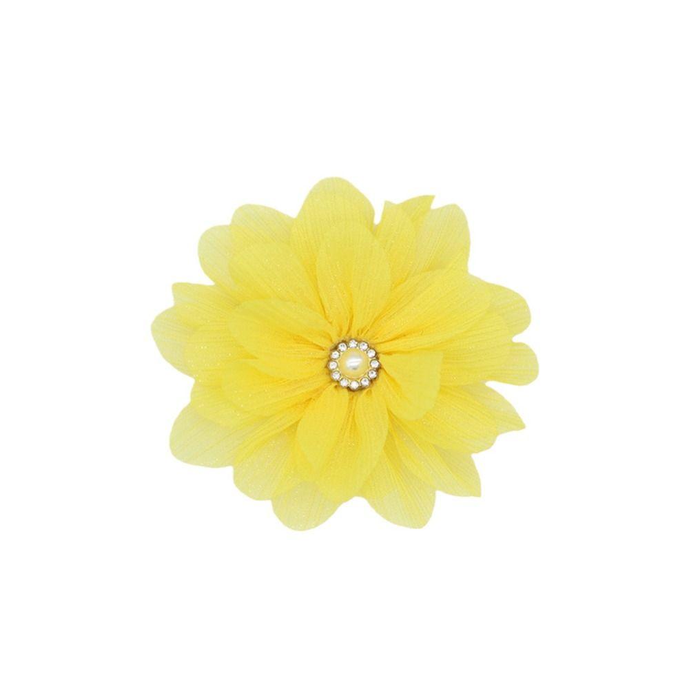 5PCS Chiffon Chiffon Flower Embellishment Handmade Material  Clothes Decoration