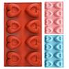 Heart Shaped Silicone Cake Mold Heart Chocolate Pastry Molds DIY Baking Decoration Kitchen Ice Cubes Crystal Epoxy Mould