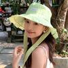 Double-Sided Bucket Hat Female Japanese Polka Dot Sweet Face Small Spring Summer Big Eaves Sun Protection Hat