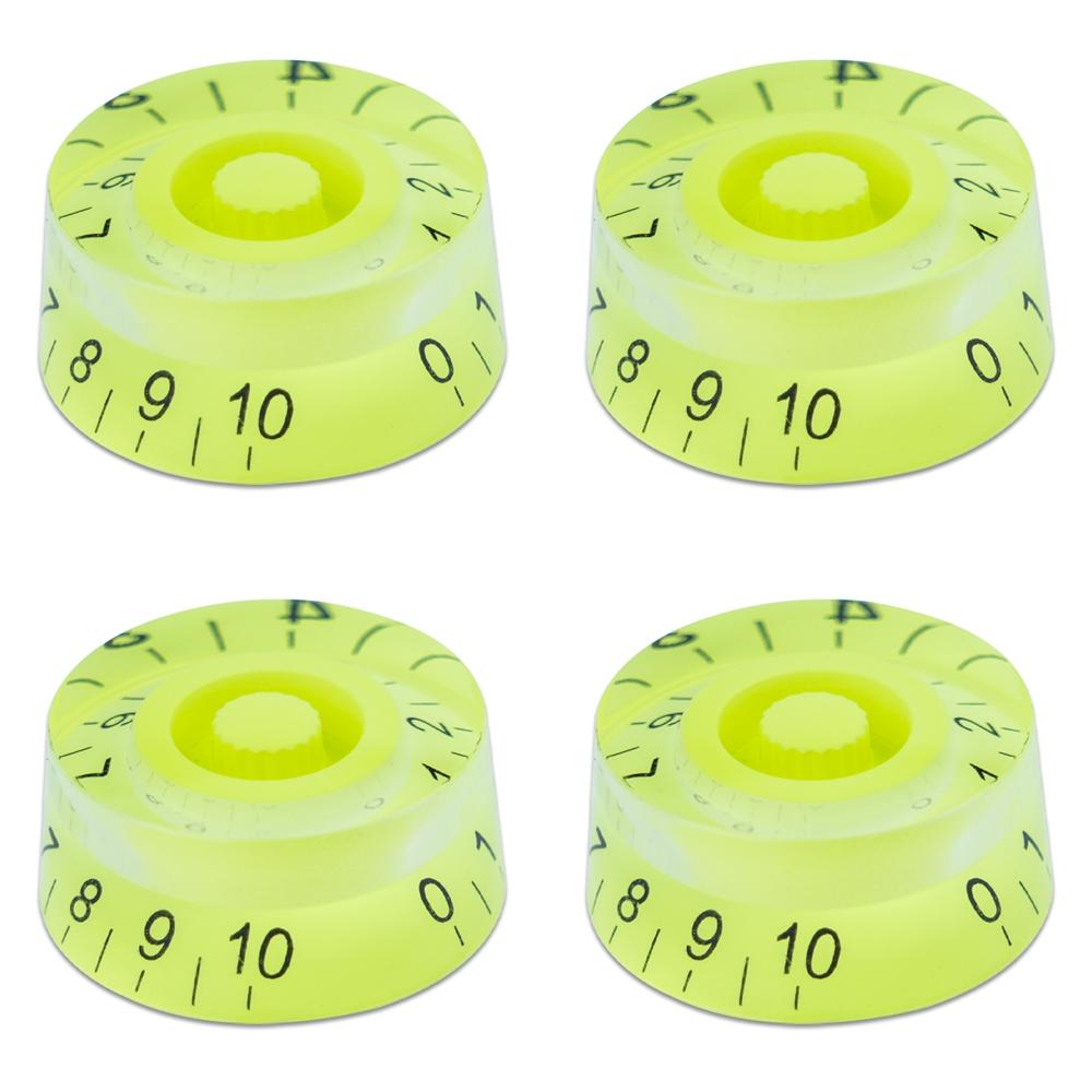4pcs Guitar Volume Knobs Top Hat Knobs Speed Volume Tone Pedal Control Knobs for Electric Guitar Bass 29 Colors