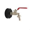 IBC Tank Adapter with Shutoff Brass Tote Leakproof for Garden Watering 12IN Nipple Faucet