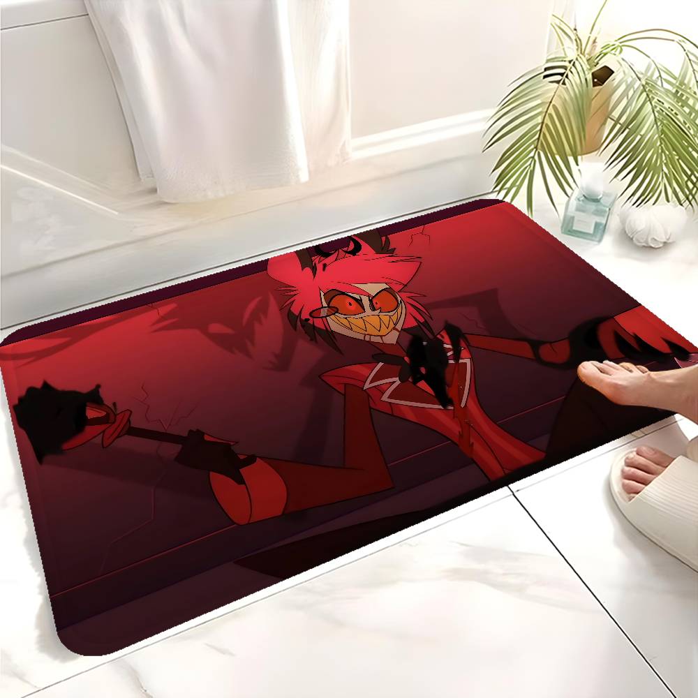 Beliebter Anime H-Hotel H-Hazbin Alastor Flur Teppich Rutschfeste Waschküchenmatte Wäschedekor Balkon Kinder Wohnzimmer