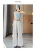 Women's Summer Tencel Linen High-Waist Wide-Leg Pants