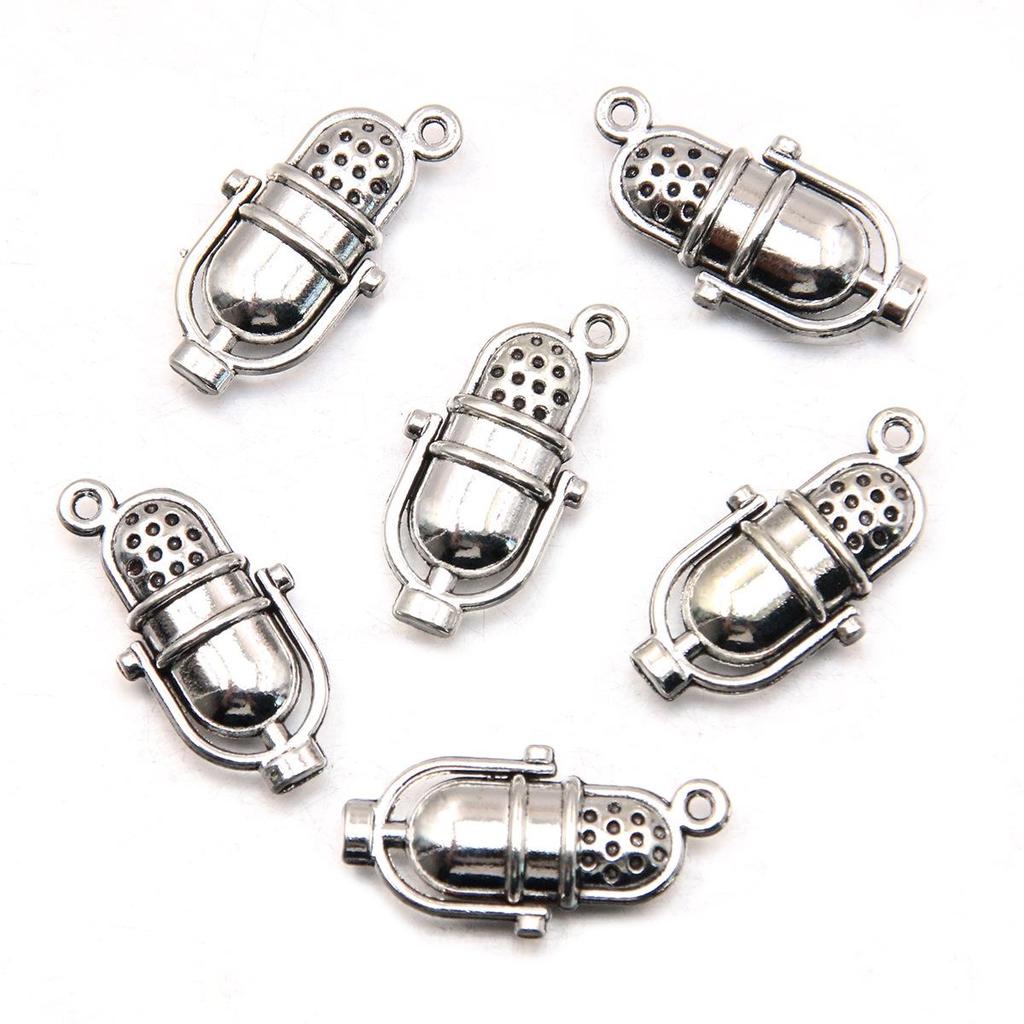 Retro Multi-Instrument Antique Silver Pendant Handmade Necklace Bracelet – Creative Accessories Boutique