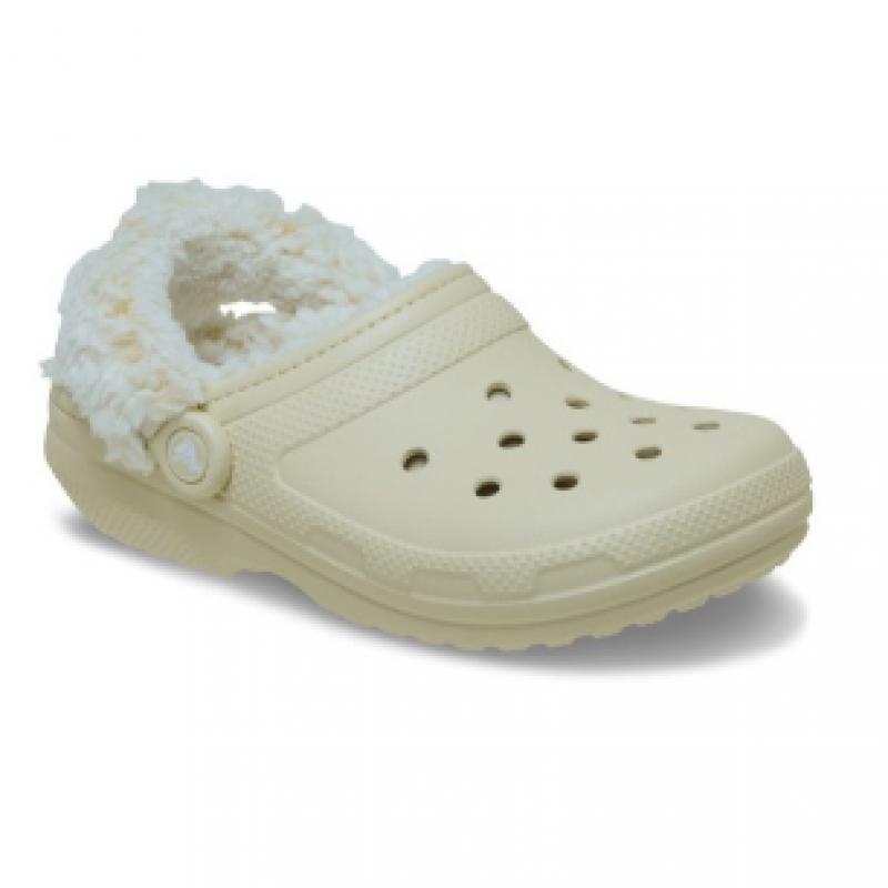 Crocs Classic Fleece Lined Clog Bone 211396 2y2