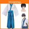 Oddychający i trwały kostium cosplay Shinpachi Shimura kimono dla fanów Gintamy