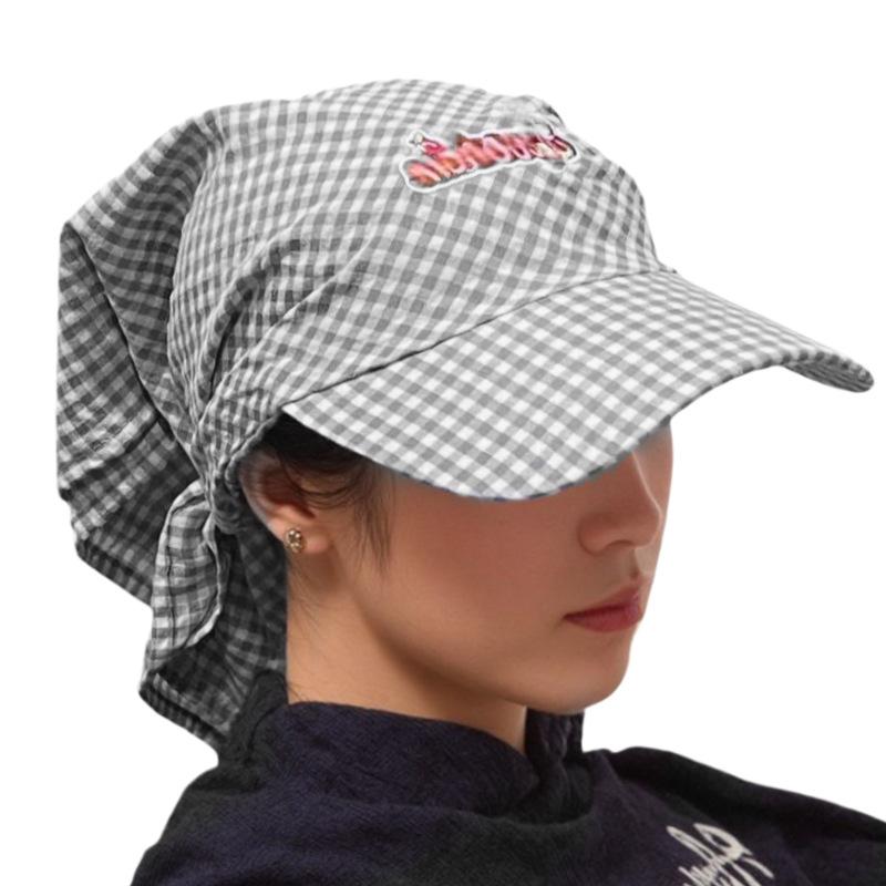 Niche Design Fashionable Sunshade Headscarf Hat Men's and Women's Caps Spring and Summer Shopping Camping Anti-sun Hat