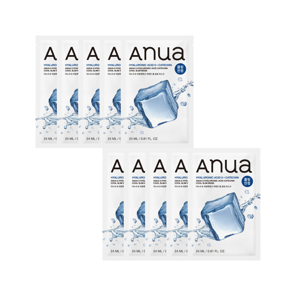 Anua 8 Kwas Hialuronowy Katechina Chłodząca Maska Wyszczuplająca 24ml