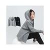Autumn and Winter Children's Clothing Kids Hooded Short Coat Women's Youth Sportswear Loose Tops Girl's Zippered Sweater Sweatshirt