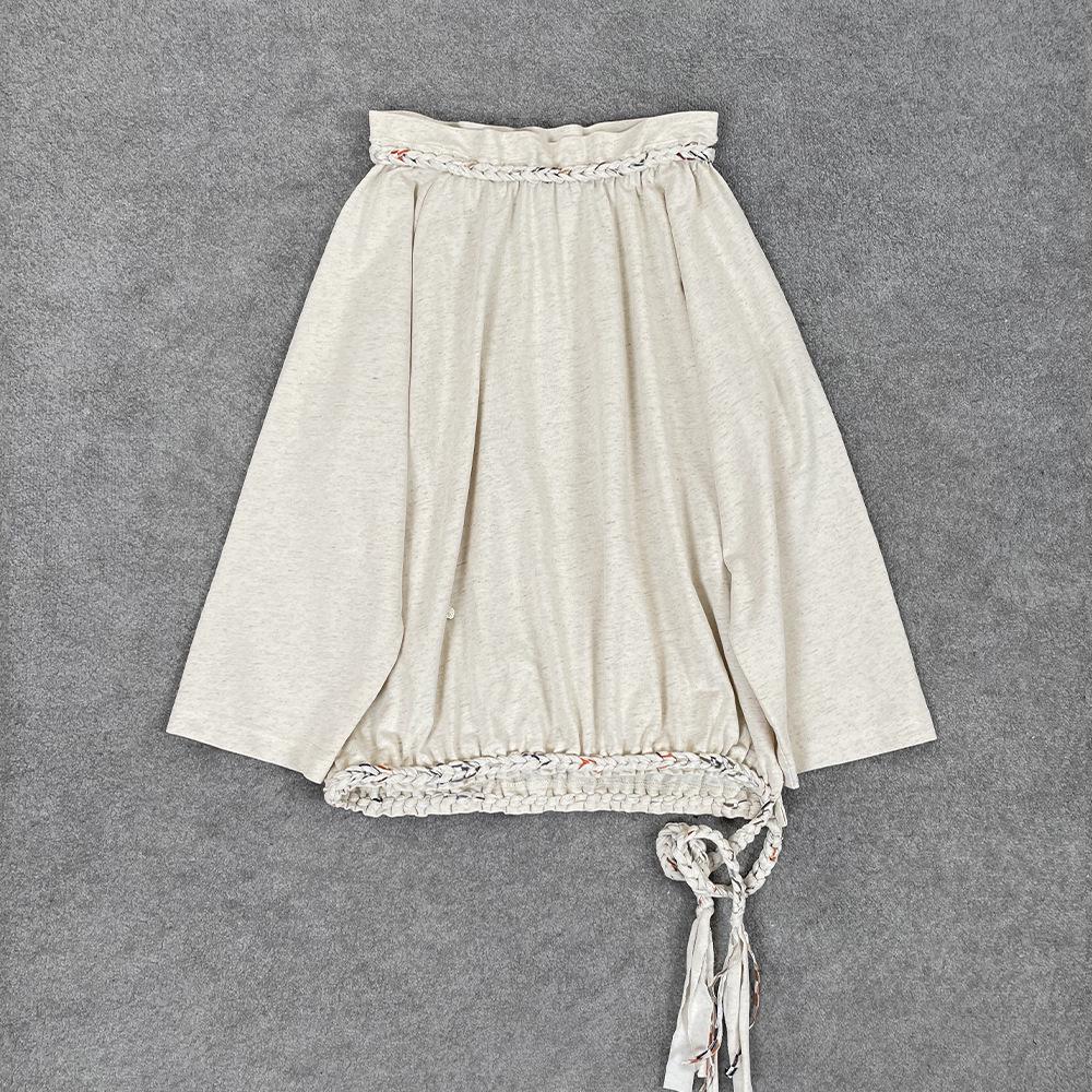 

Nanyou Women s Off-the-Shoulder Loose Cable Knit T-Shirt M хаки