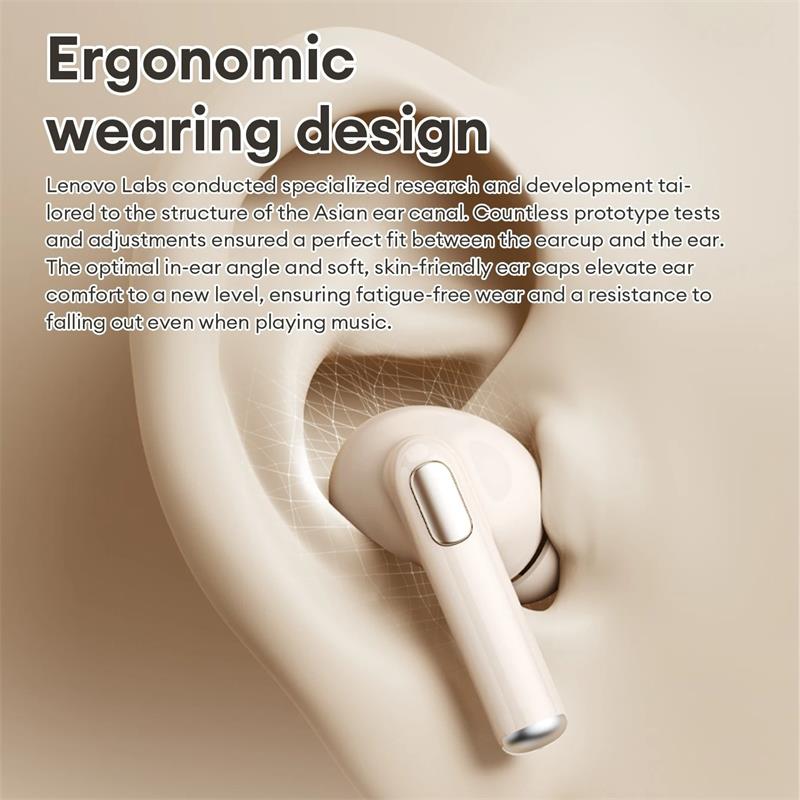 NUOVI Auricolari Bluetooth 6.0 Wireless Lenovo LE221 Auricolari TWS con Riduzione del Rumore ENC Lunga Durata della Batteria 24 Ore Cuffie per Microfono