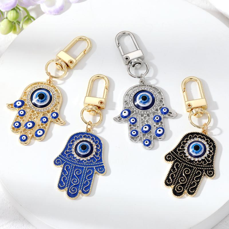 Turkish Blue Evil Eye Keychain Blessed Lucky Key Holder Keyring Amulet For Bag Accessory Gift Jewelry Keychain