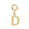 spring buckle Letter Charms Pendant initial charms pendant for Women Necklace earring Zircon keychain DIY accessories Wholesale