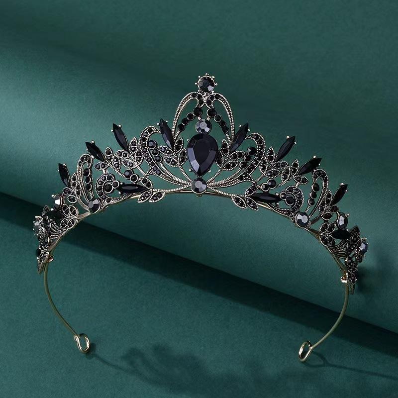 Wedding Crown Queen Pearl Hairpin Children'S Birthday Rhinestones Bridal Headgear Wedding Dress Headgear Princess Crown Headband