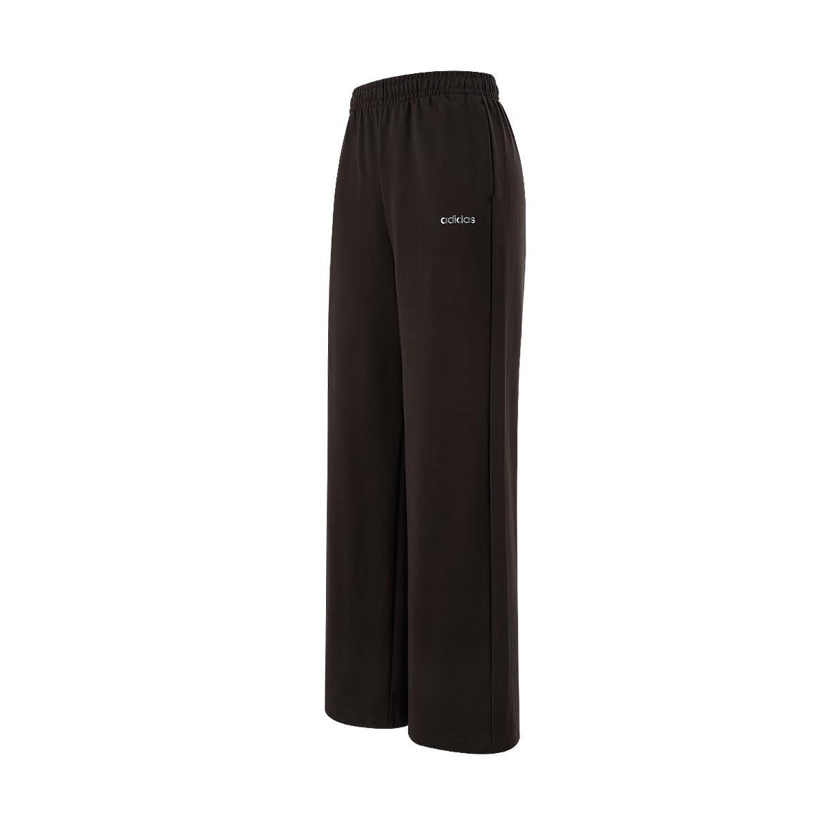 adidas Women s Essentials French Terry Straight Leg Pants Black KQ5362 M