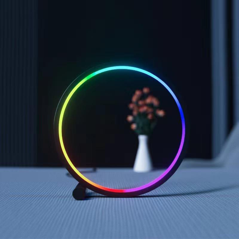 2025 RGB Dreamy Creative Table Lamp – E-Sports Atmosphere Ring Light