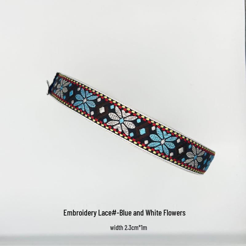 Zhuang Brocade Bamboo Fan Material Kit - Intangible Cultural Heritage Round Fan for Kindergarten