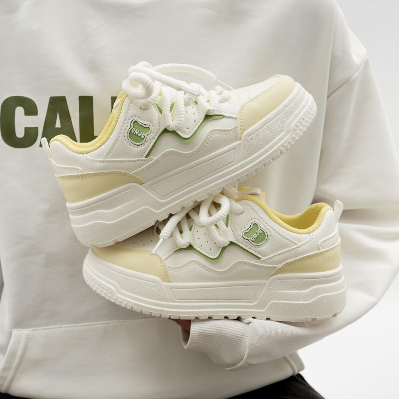 Cream retro low-top spring new sports and leisure shoes breathable 35