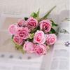 1BUNCH/10 Head Romantic Artificial Roses, Fragrant Concubine Bouquet Wedding DIY Party Home Decoration