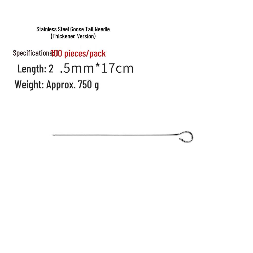 Stainless Steel Needle Skewers for Duck Neck, Goose Tail, and Spicy Chicken Sealing
