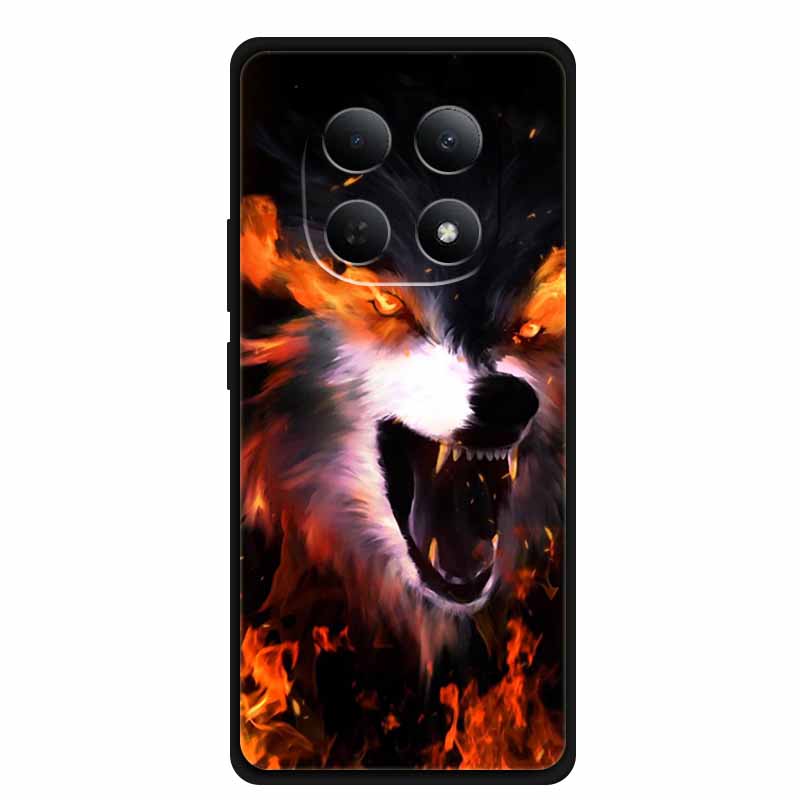 Cover For Xiaomi POCO M8 Case Funda For POCO M 8 Bumper Protective Luxury TPU Soft Silicone Back Phone Cover Animals Lion Tiger