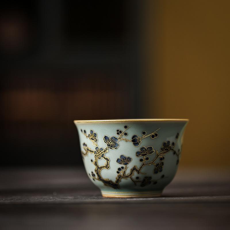 Celadon Master Cup High-end Tea Tasting Cup Kung Fu Tea Set Drinking Tea Large Teacup Single Cup Personal Special Teacup Teacup