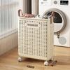 Folding Dirty Clothes Basket Hollow Out Breathable Laundry Basket Toy Large Storage Baskets Balcony Narrow Slit Storage Baskets