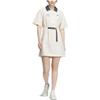 adidas Originals X Nagaba Samenwerking Logo Casual Taille-Afgebakend Polo Sport Ademend Kortmouwig Jurk Dames Jurken Wit IS0625