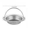 201 Stainless Steel Sink Filter with Handle Rust-proof and Mesh Filter, Suitable for Kitchen and Bathroom Sinks