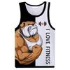 Summer Printed Tank Top for Men, Fitness Tank Top, Casual Quick-drying Sports Tank Top