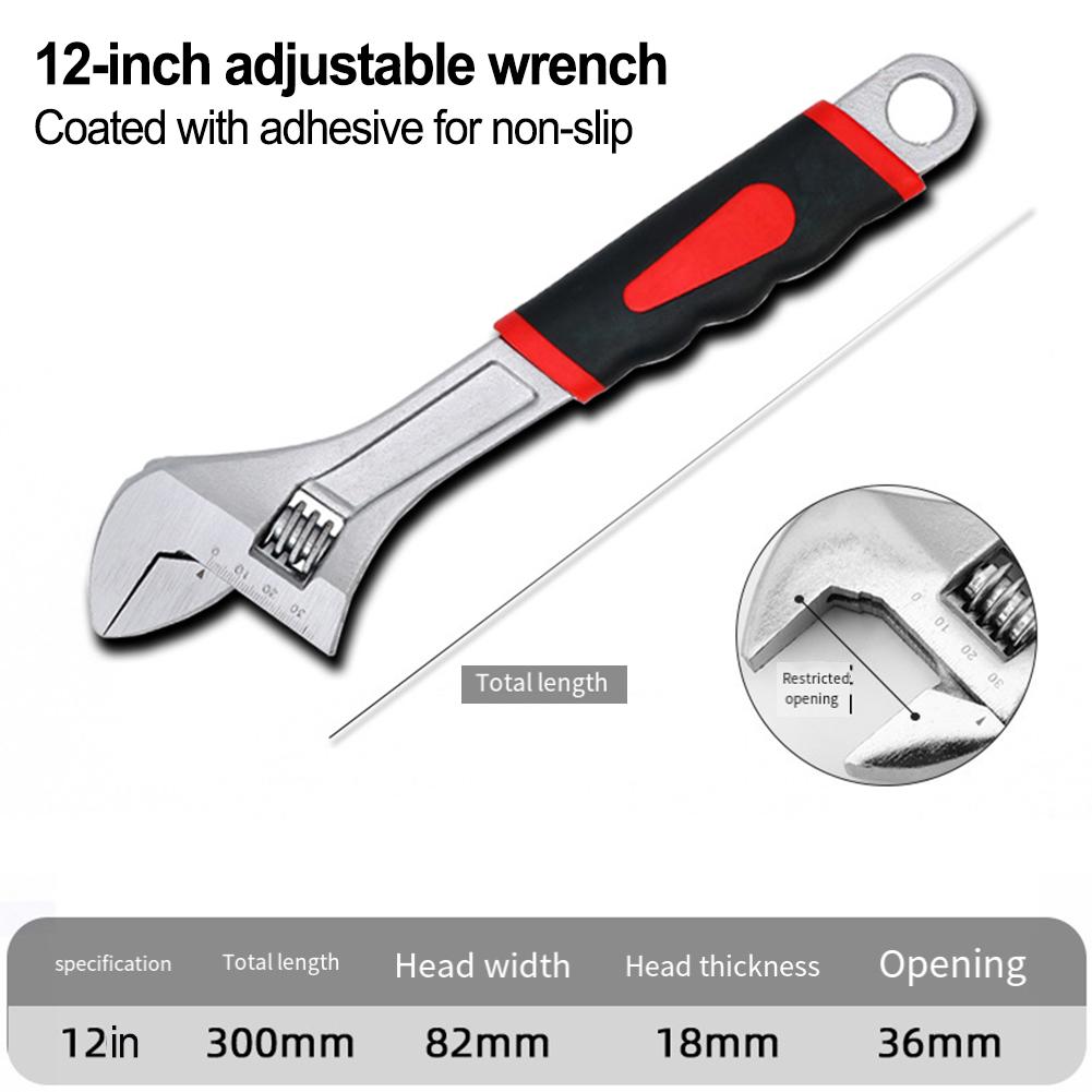 Open-end Adjustable Wrench Multi-function Wrench For Home Bathroom For Faucets Water Pipe Joints Sink Drain Pipes Wrench Tools